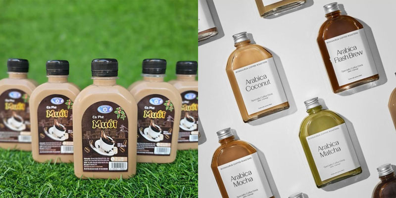 Chai lọ nhựa PET 250ml hình dẹt vai bầu đựng Cafe, nước ép hoa quả 17 chai lo nhua det vai bau cafe3