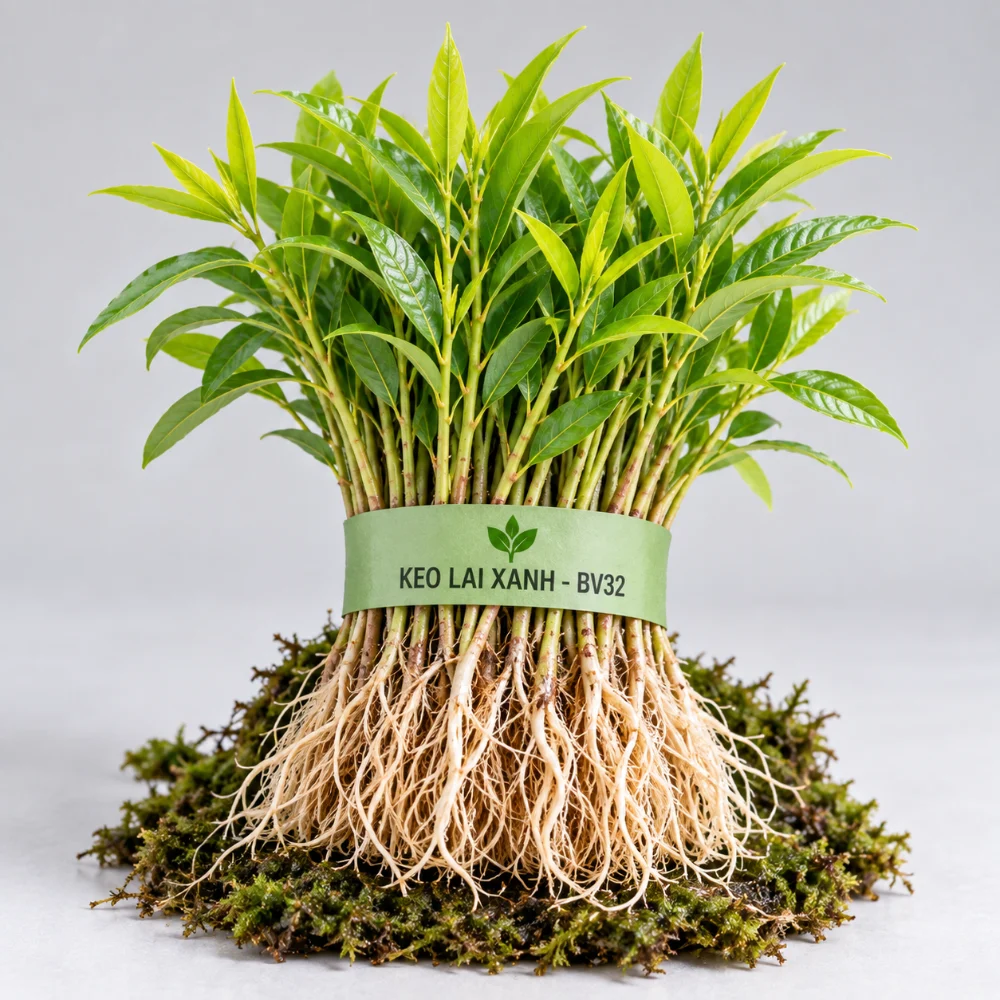 Mầm keo lai mô BV32 rễ trần